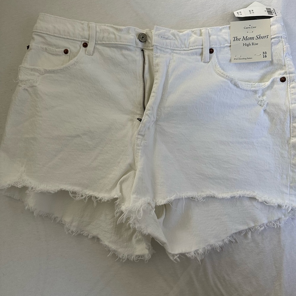 The Mom Short High Rise Curve Love NWT